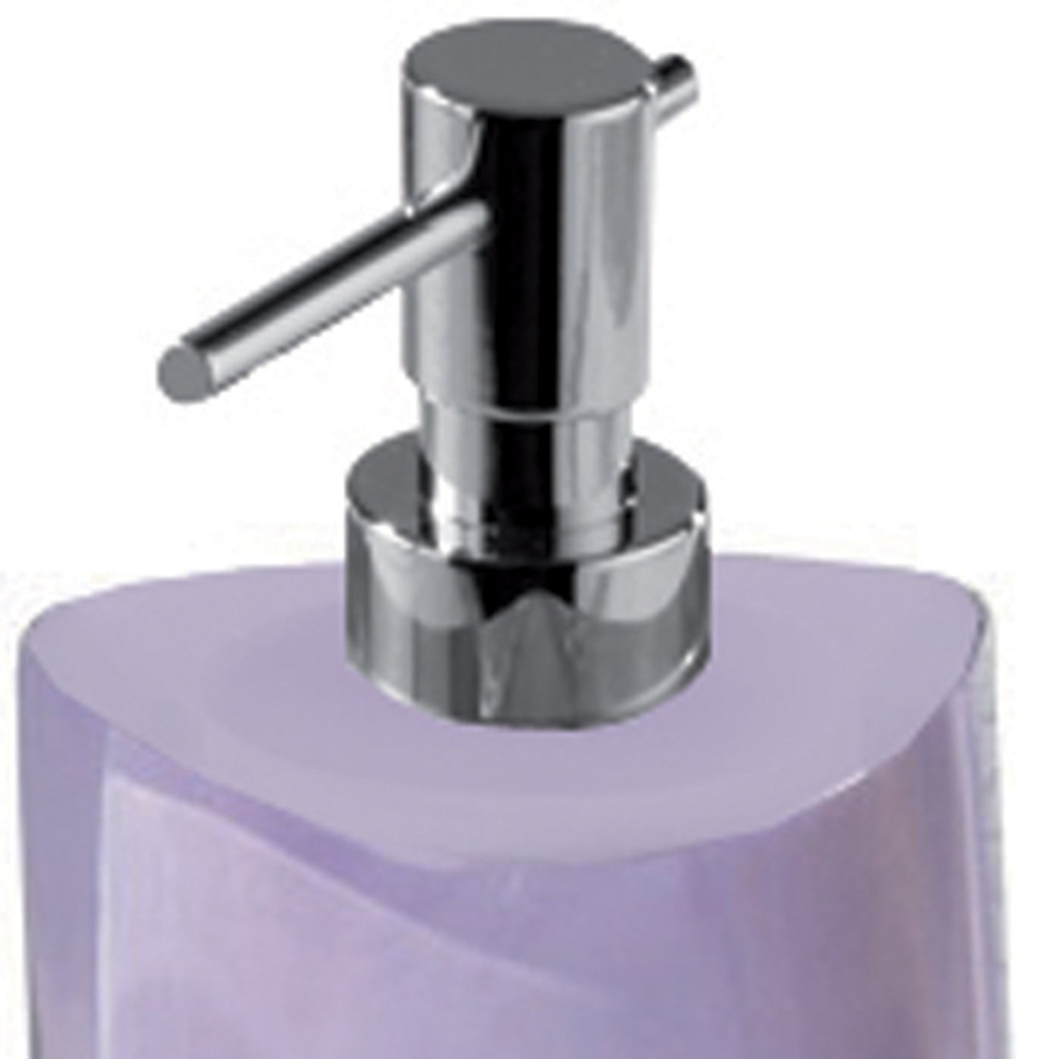  Dosasapone con erogatore in metallo Gedy serie Twist - Lilla