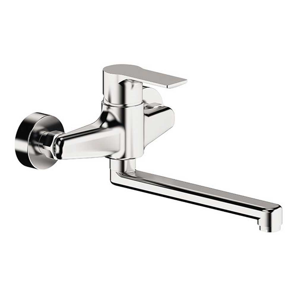 Miscelatore monocomando a muro per lavello con bocca girevole collezione Energy di Remer Rubinetterie by CeramicStore | Lo specialista del tuo bagno