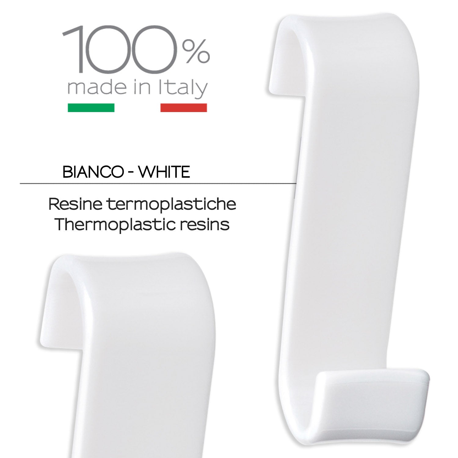 Appendiabiti per termoarredo modello Merlino - Bianco by CeramicStore | Lo specialista del tuo bagno