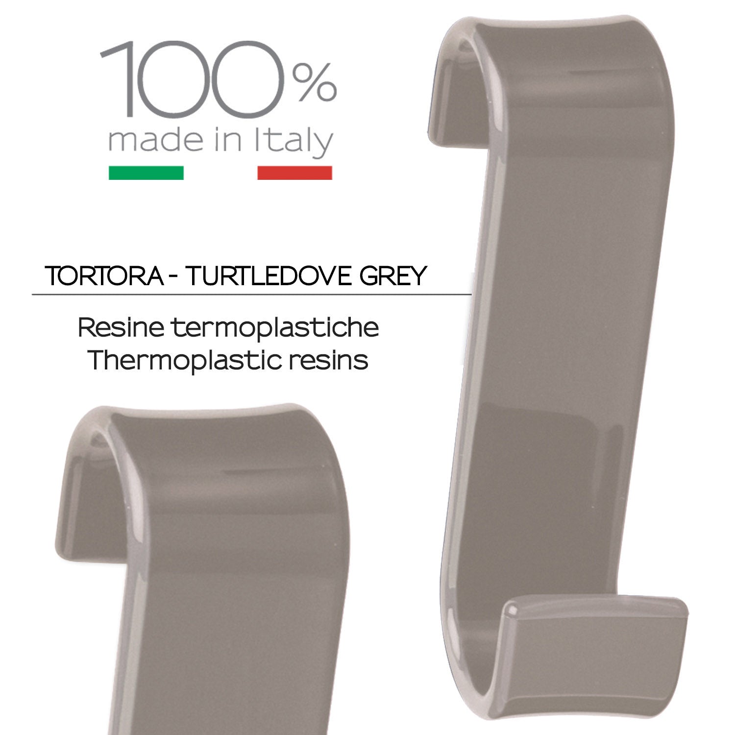  Appendiabiti per termoarredo modello Merlino - Tortora by CeramicStore | Lo specialista del tuo bagno