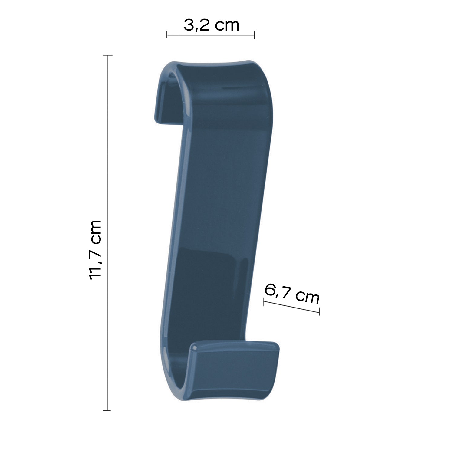  Appendiabiti per termoarredo modello Merlino - Blu petrolio by CeramicStore | Lo specialista del tuo bagno