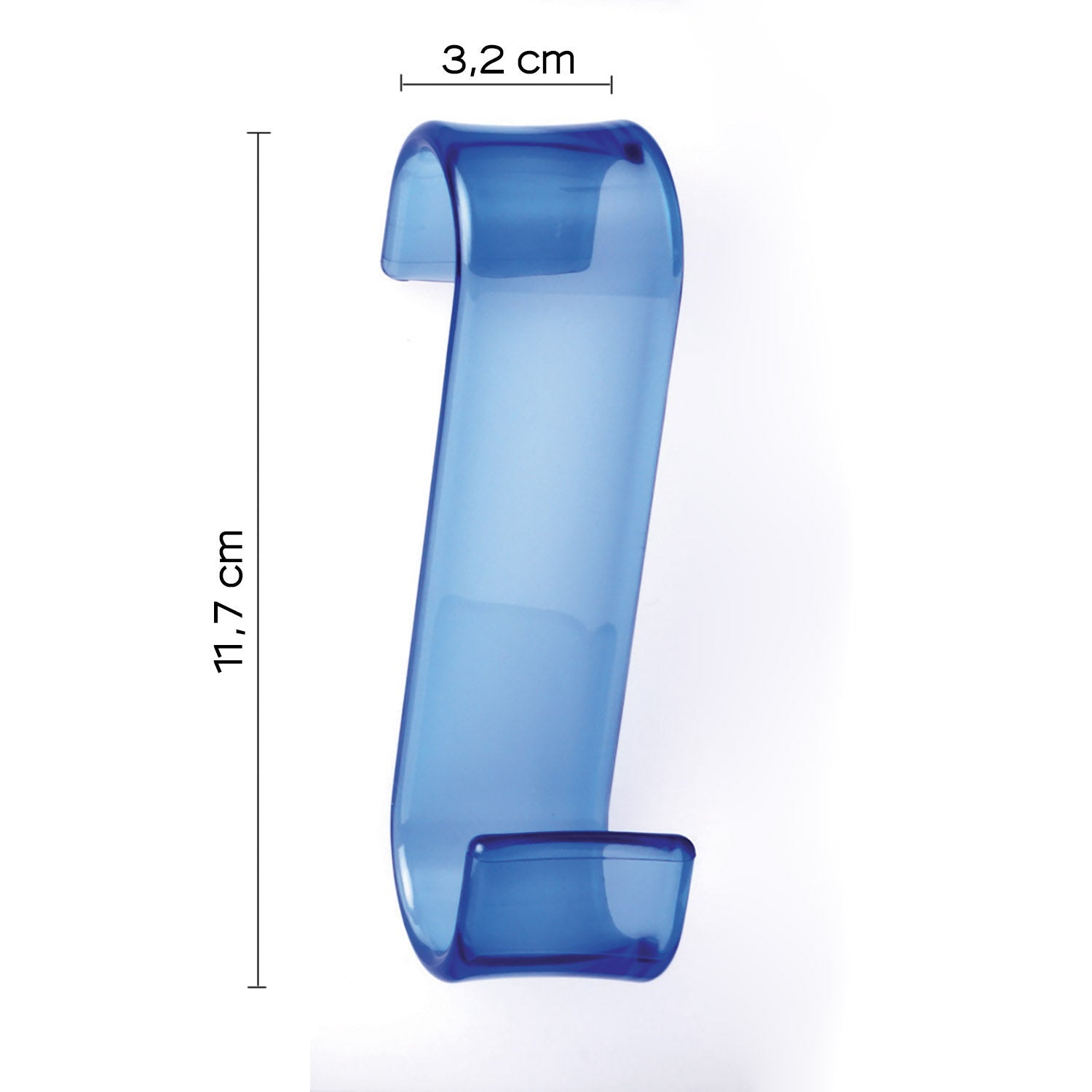  Appendiabiti per termoarredo modello Merlino - Blu trasparente by CeramicStore | Lo specialista del tuo bagno