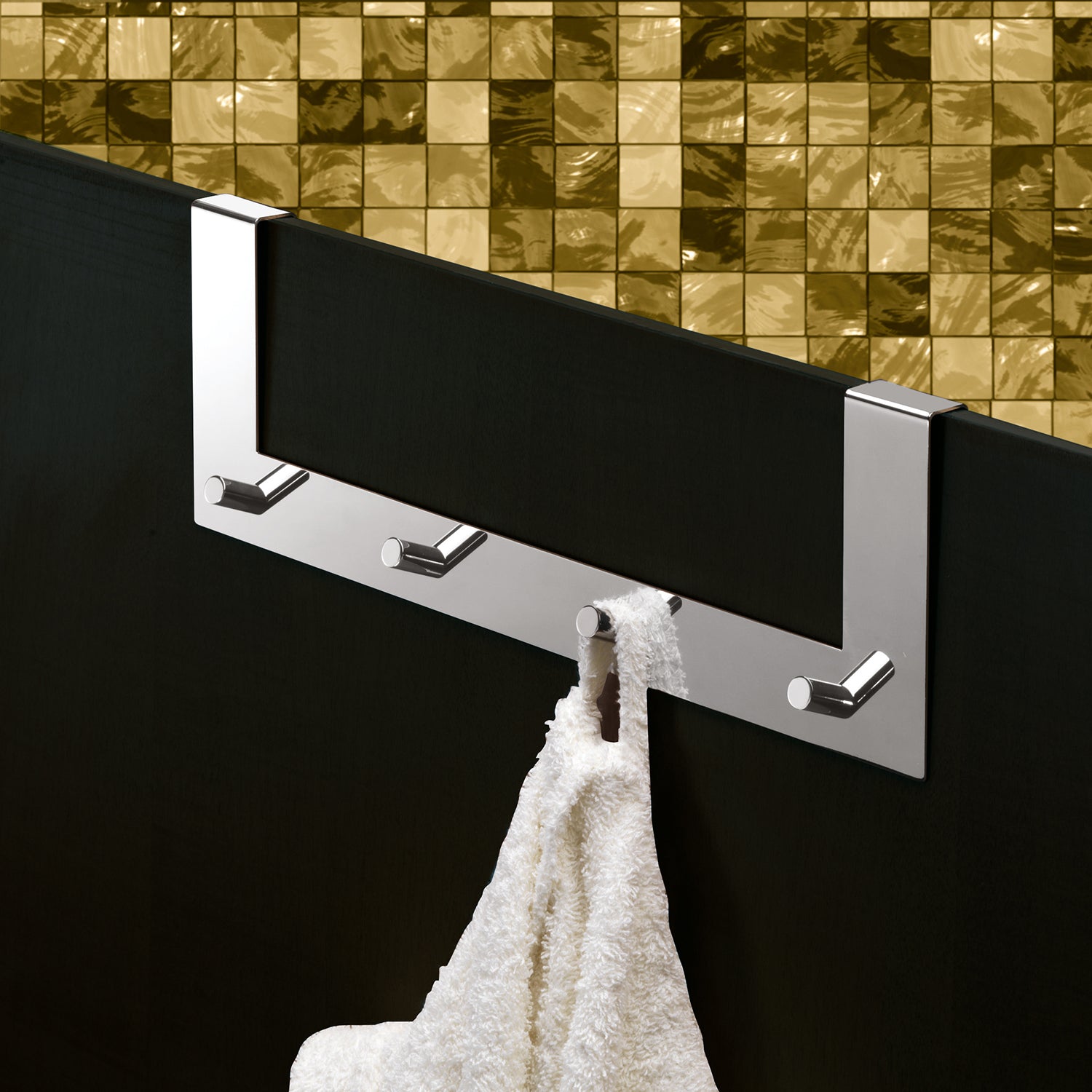  Appendiabiti Morgana multiplo sopraporta da 20 mm - Cromato by CeramicStore | Lo specialista del tuo bagno