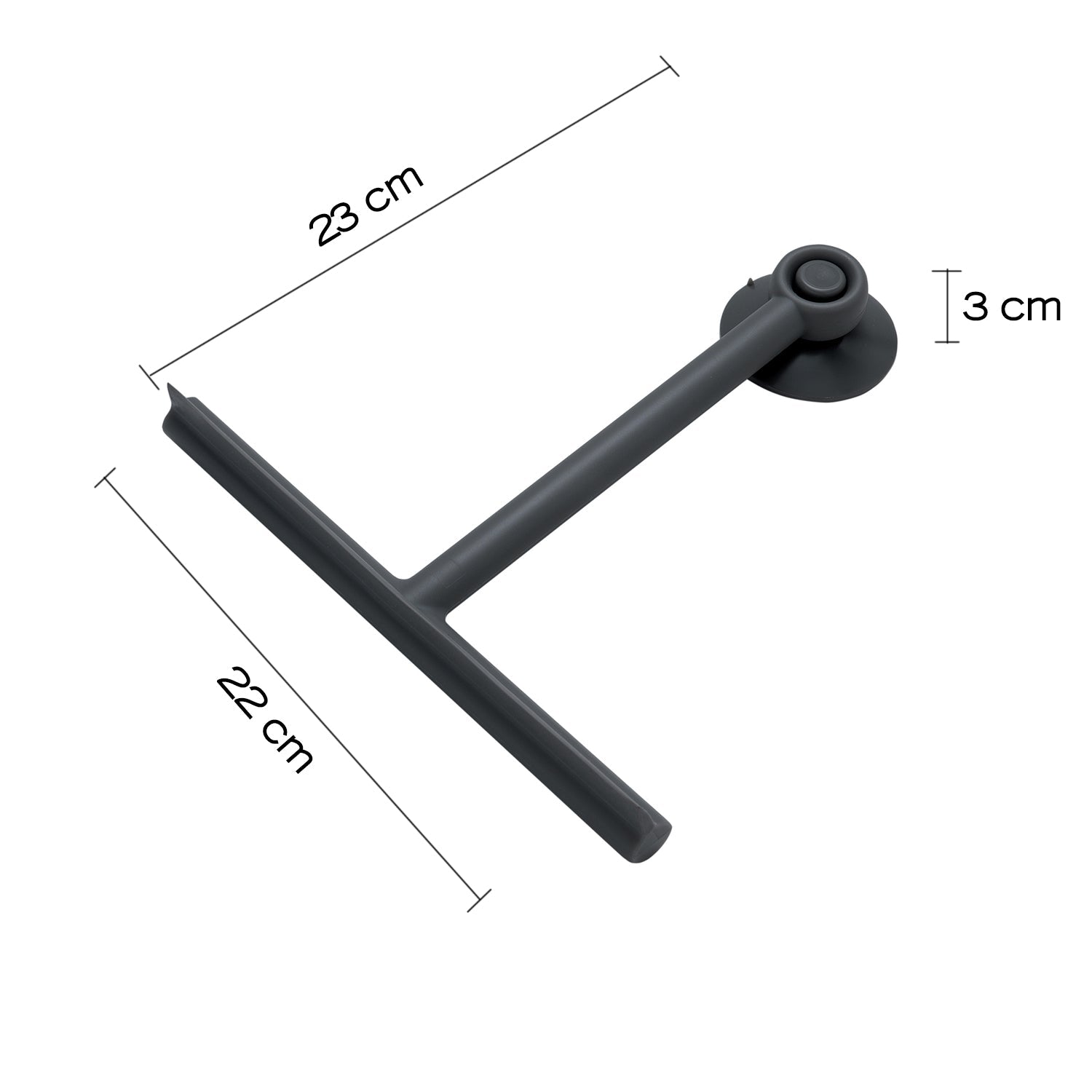  Tergivetro Gummy in resina termoplastica di Gedy - Nero Matt by CeramicStore | Lo specialista del tuo bagno