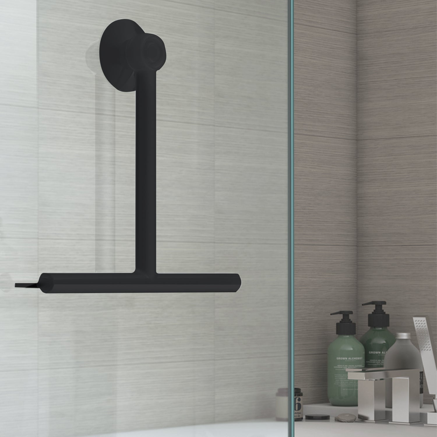  Tergivetro Gummy in resina termoplastica di Gedy - Nero Matt by CeramicStore | Lo specialista del tuo bagno