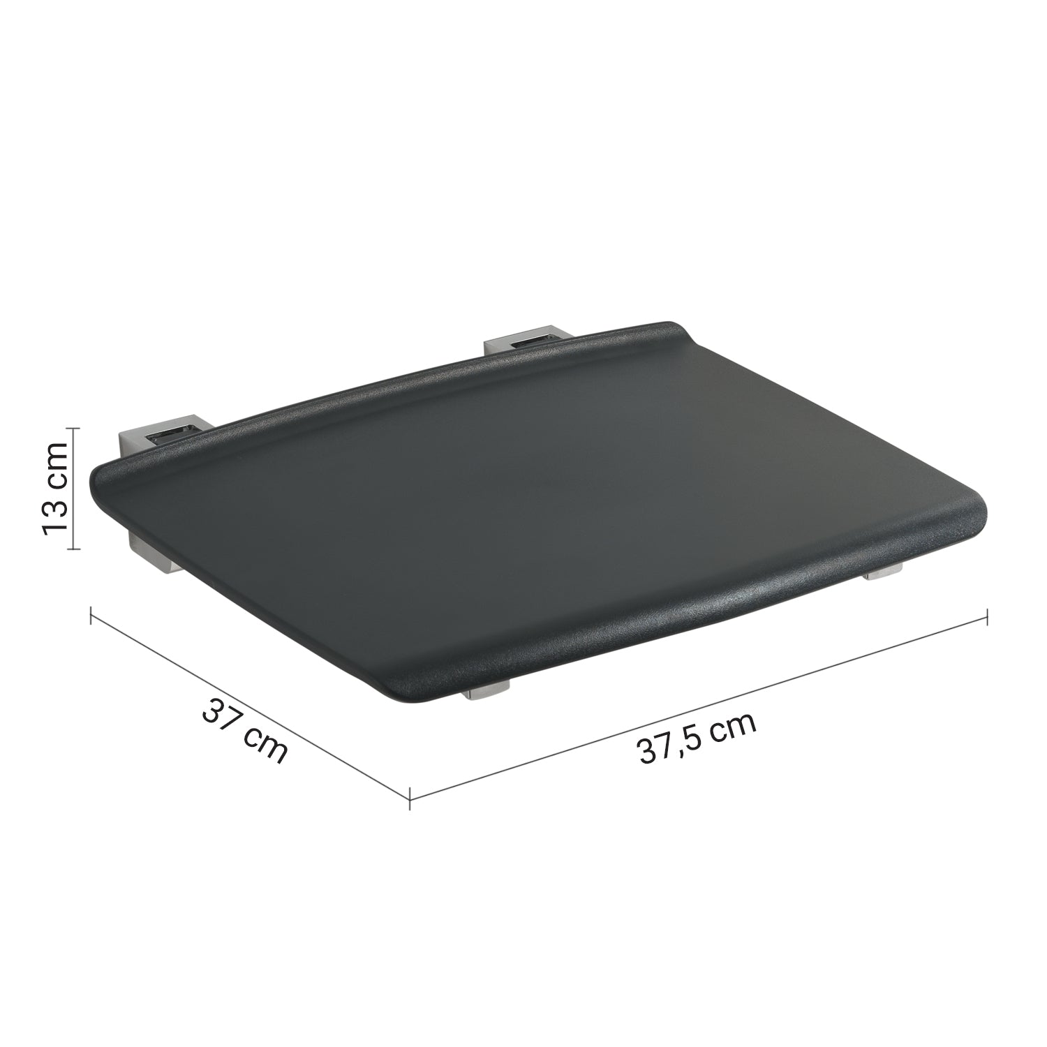  Sedile ribaltabile per doccia modello Prima Classe - Antracite by CeramicStore | Lo specialista del tuo bagno