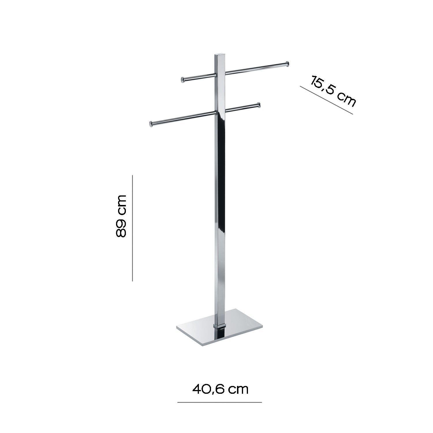  Piantana portasciugamani Gedy modello Tobia in Acciaio Inox - Cromato