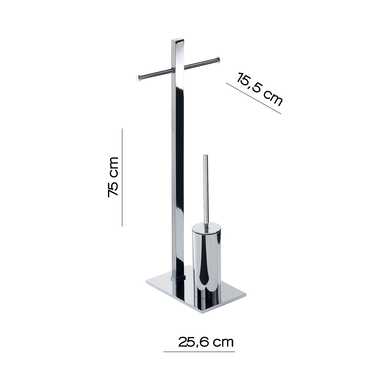  Piantana portarotolo di Gedy modello Tobia in Acciaio Inox - Cromato