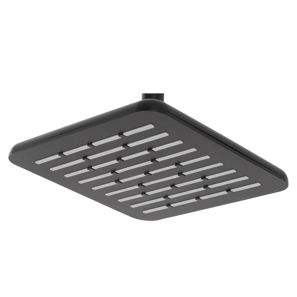 Soffione Doccia Quadrato in ABS Serie Aqua Collection - Nero