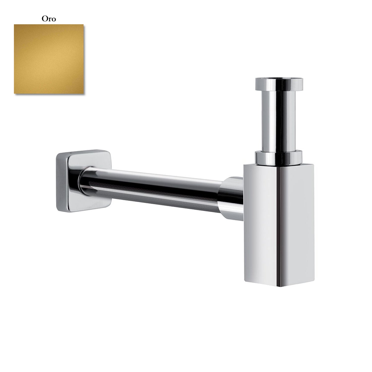 Sifone quadro da arredo in ottone oro by CeramicStore | Lo specialista del tuo bagno