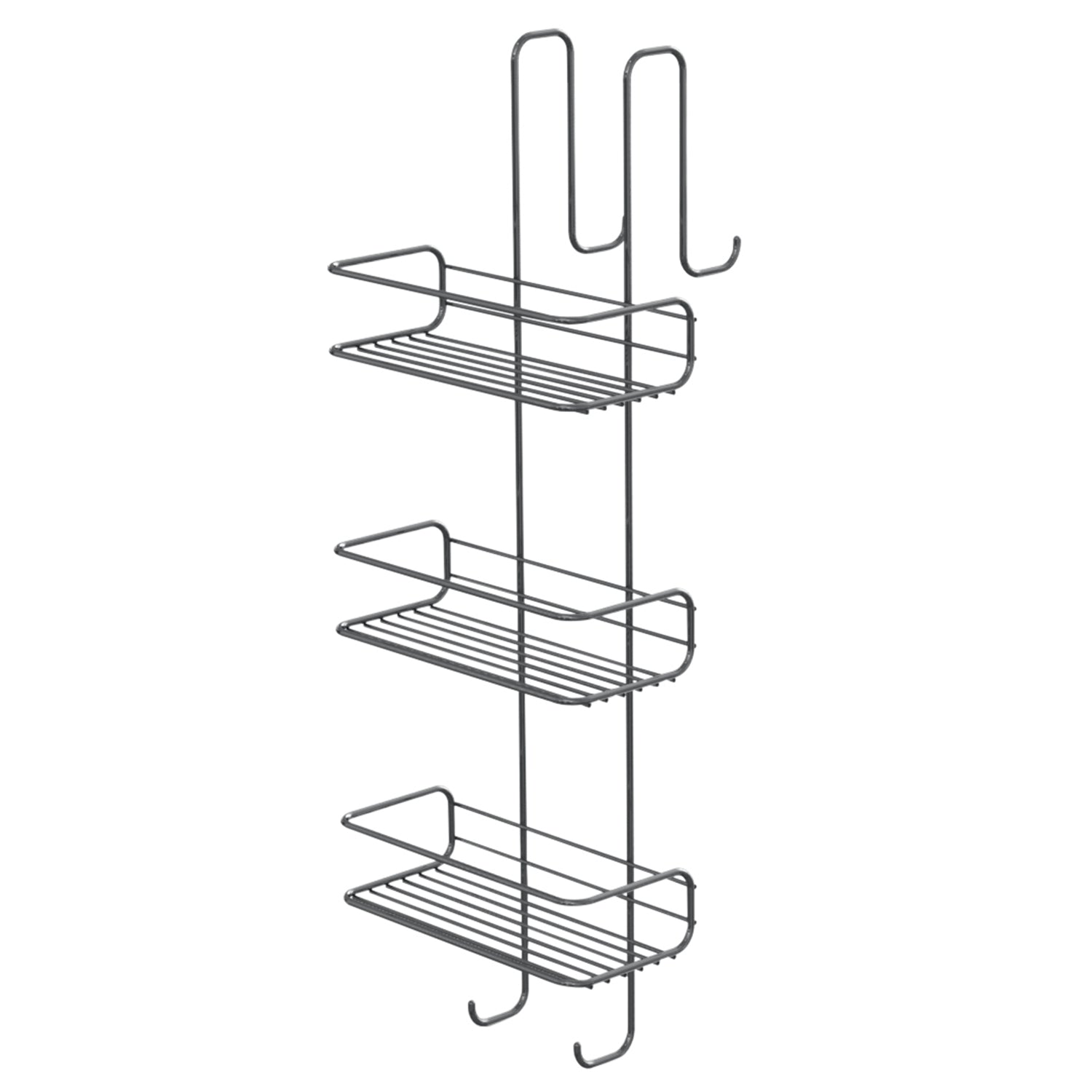 Portaoggetti doccia rettangolare a 3 piani Gedy modello Tito - Cromato by CeramicStore | Lo specialista del tuo bagno
