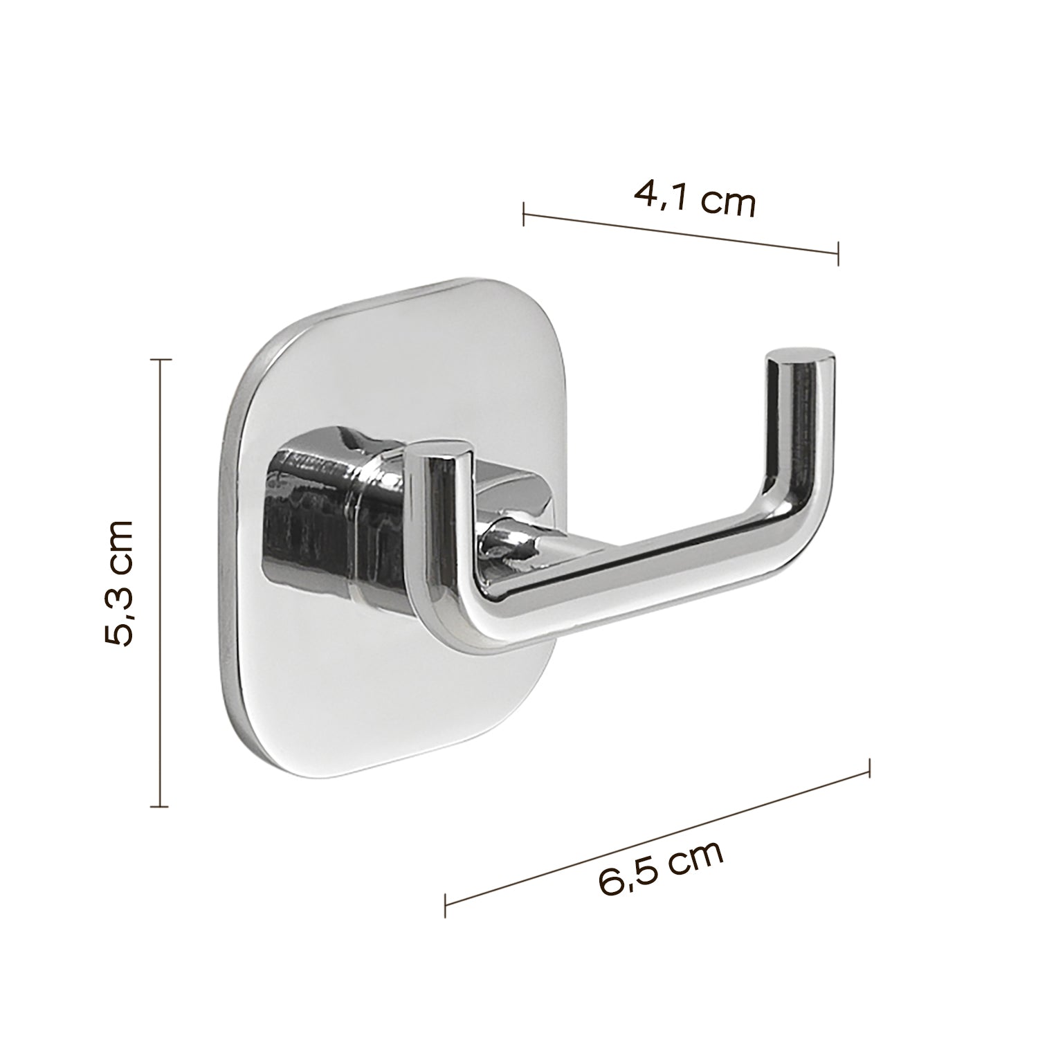  Appendiabiti doppio in acciaio inox e cromall Teide di Gedy - Cromato by CeramicStore | Lo specialista del tuo bagno