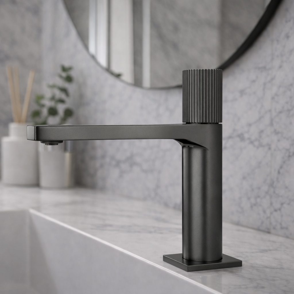 Miscelatore lavabo personalizzabile RubiFlux serie Sculpt - varie finiture 8