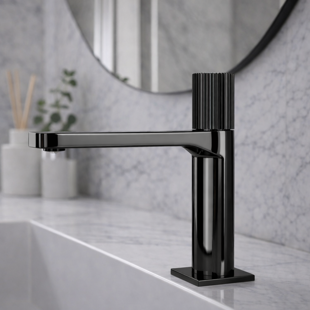 Miscelatore lavabo personalizzabile RubiFlux serie Sculpt - varie finiture 9