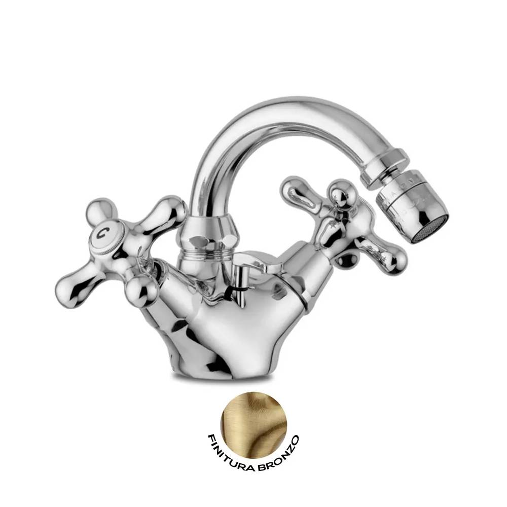 Rubinetto monoforo bidet con scarico serie Iris modello IRV137BR Bronzo Paffoni by CeramicStore | Lo specialista del tuo bagno