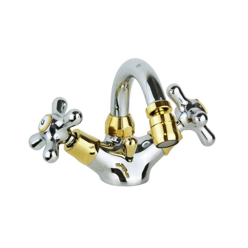 Rubinetto bidet canna girevole 2 maniglie serie Iris modello IRV137CO cromato oro Paffoni by CeramicStore | Lo specialista del tuo bagno