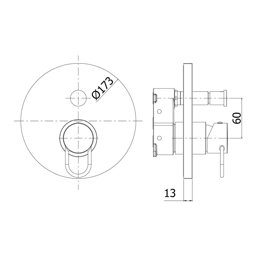  Miscelatore incasso doccia con deviatore PBOX 015 serie JOKER modello JKBOX015NO/M nero opaco Paffoni by CeramicStore | Lo specialista del tuo bagno