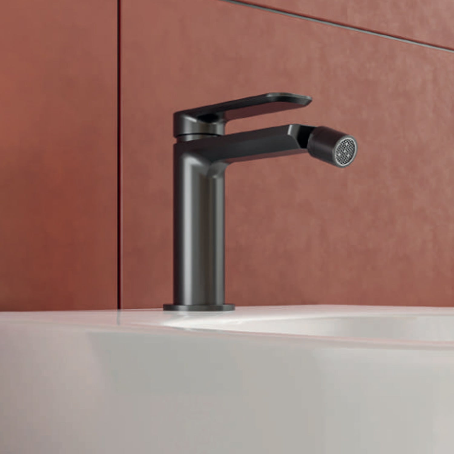  Miscelatore monocomando bidet RubiFlux serie Azzurro - Satinato by CeramicStore | Lo specialista del tuo bagno