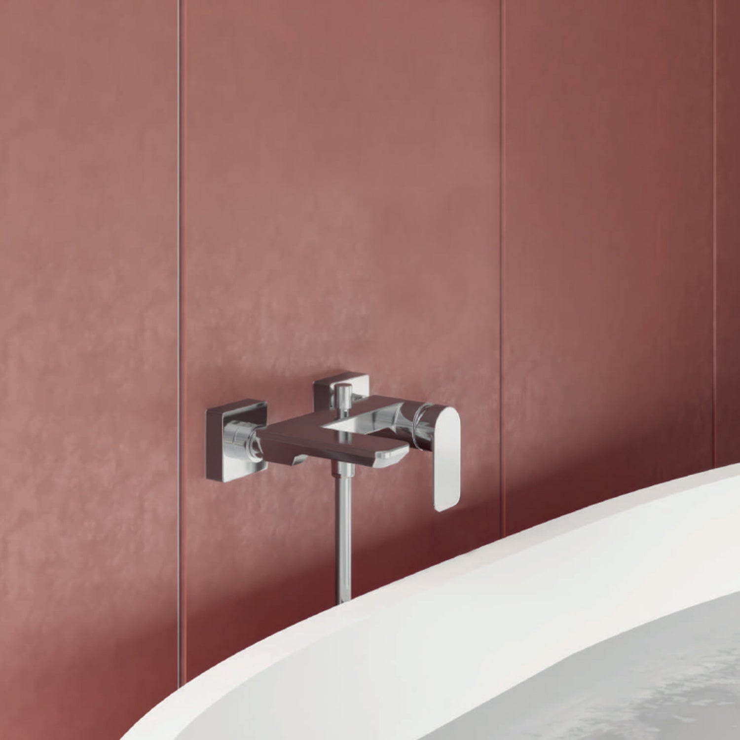  Miscelatore monocomando esterno per doccia RubiFlux serie Azzurro - Nero Opaco by CeramicStore | Lo specialista del tuo bagno