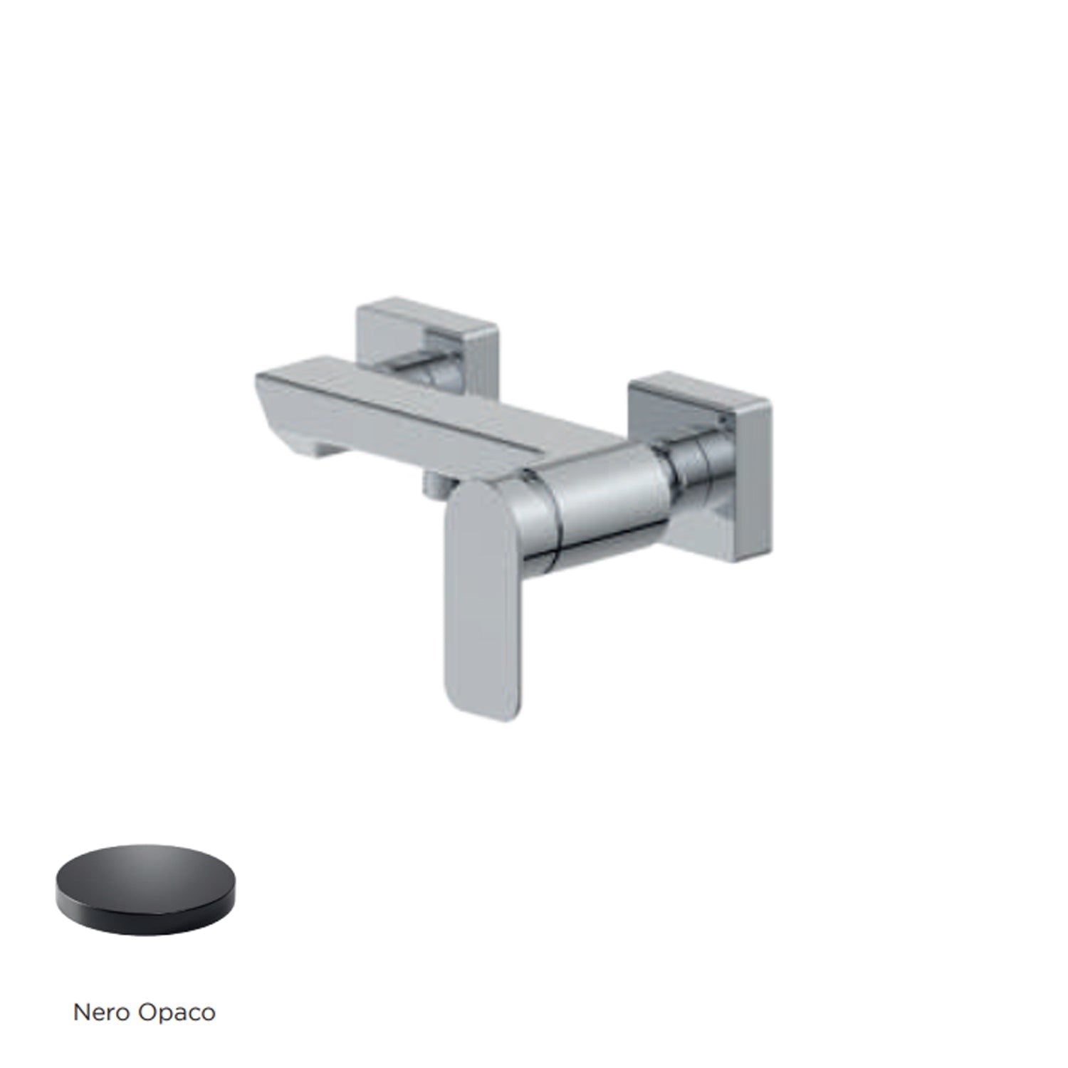 Miscelatore monocomando esterno per doccia RubiFlux serie Azzurro - Nero Opaco by CeramicStore | Lo specialista del tuo bagno