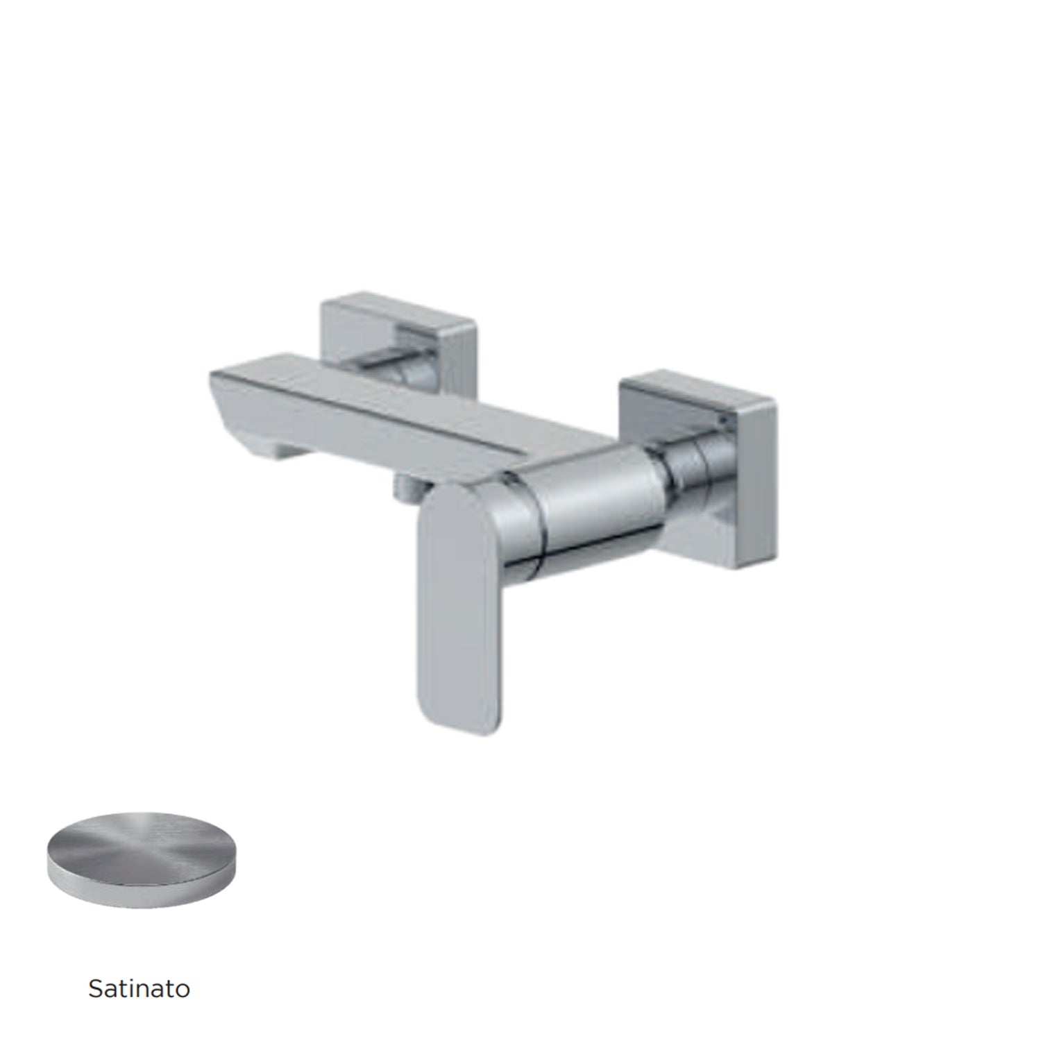 Miscelatore monocomando esterno per doccia RubiFlux serie Azzurro - Satinato by CeramicStore | Lo specialista del tuo bagno
