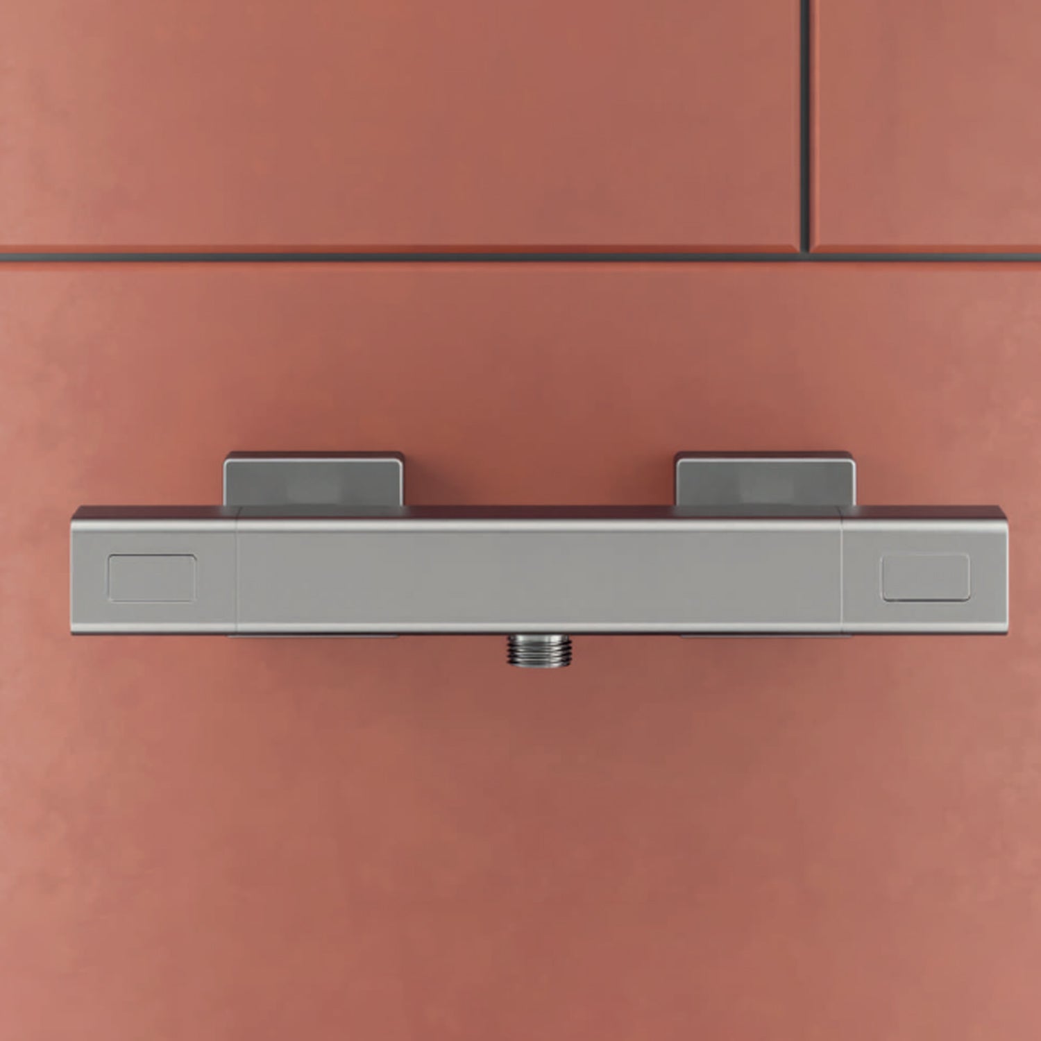  Miscelatore monocomando esterno termostatico per doccia RubiFlux serie Azzurro - Cromo by CeramicStore | Lo specialista del tuo bagno