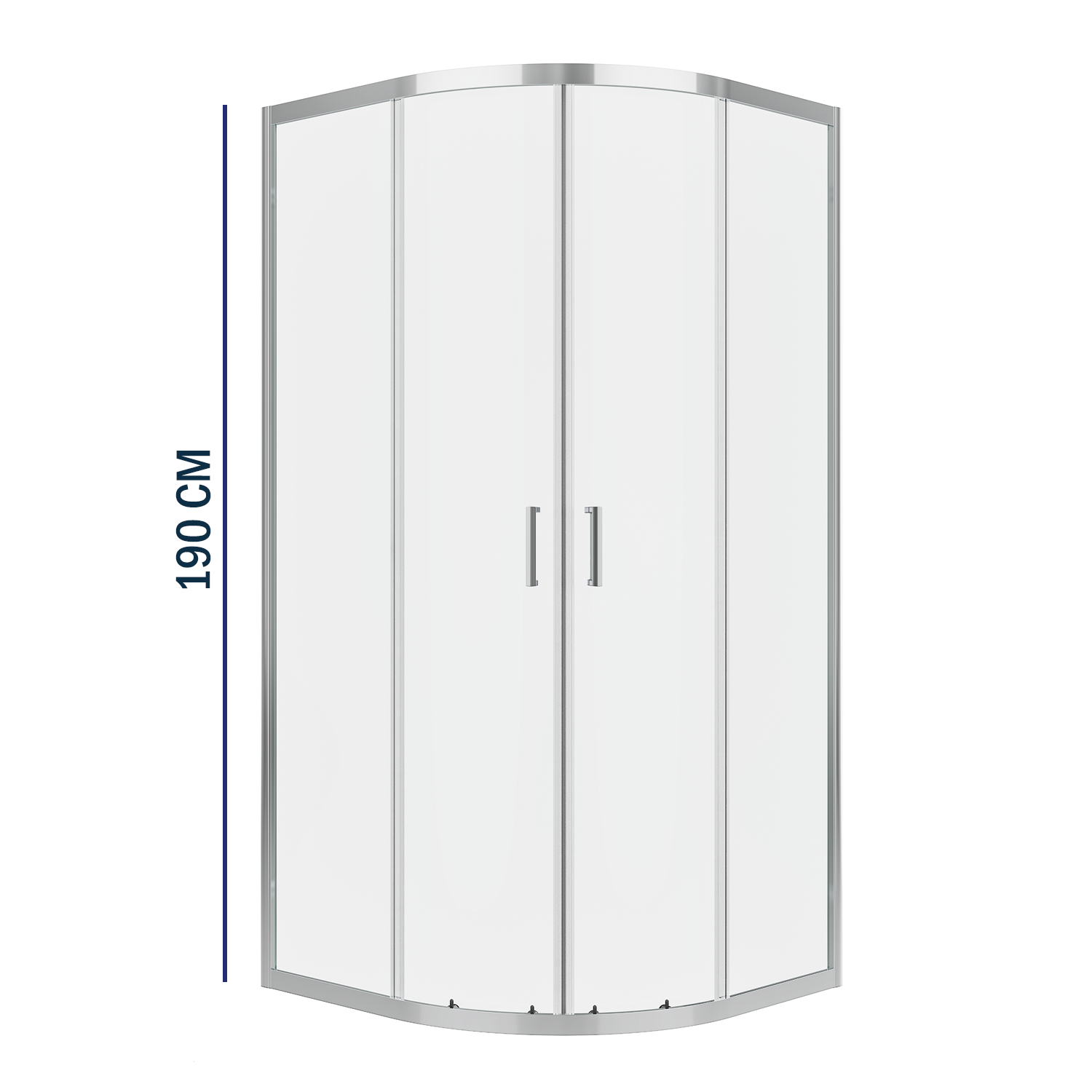  Box doccia semicircolare scorrevole DocciaGo Iconic cm 90cm h190cm vetro anticalcare Smart Clean by CeramicStore | Lo specialista del tuo bagno