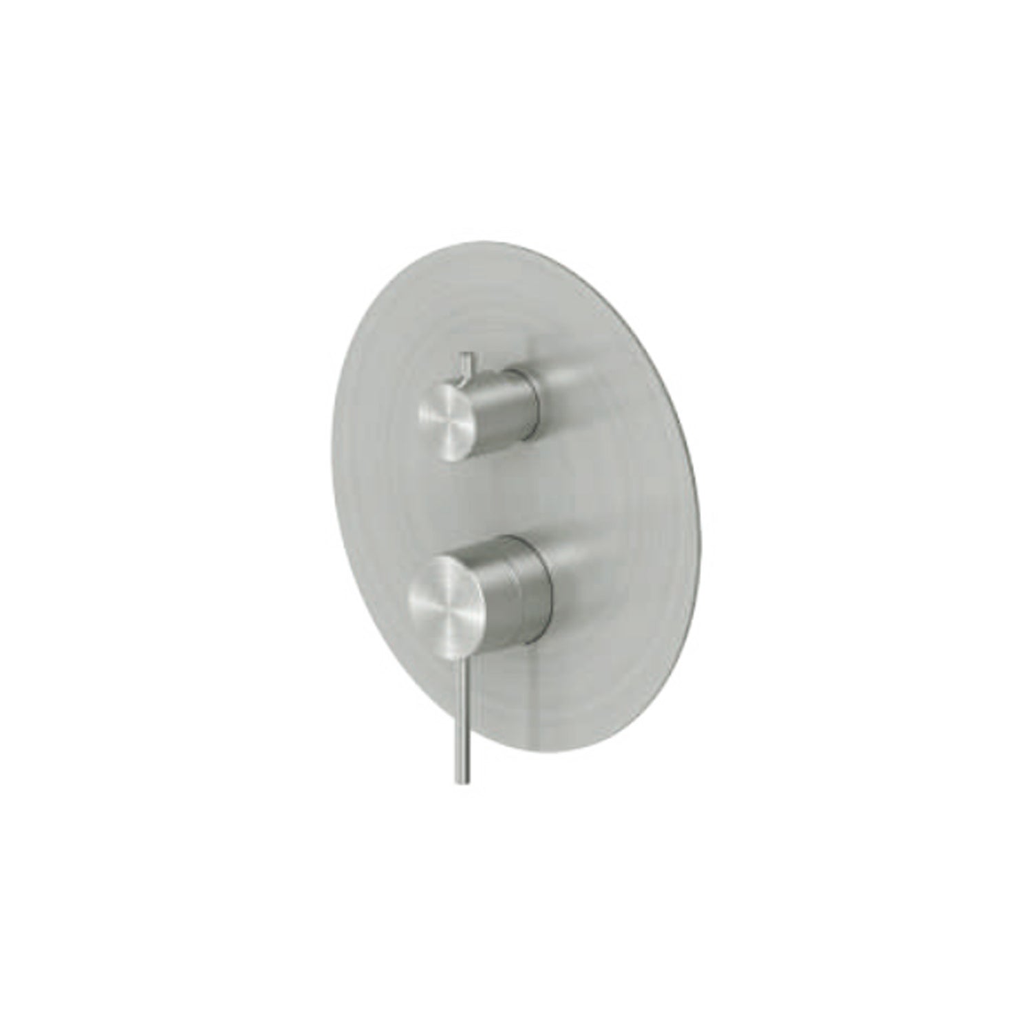 Miscelatore monocomando a incasso per doccia con deviatore RubiFlux serie Aria - Acciaio satinato by CeramicStore | Lo specialista del tuo bagno