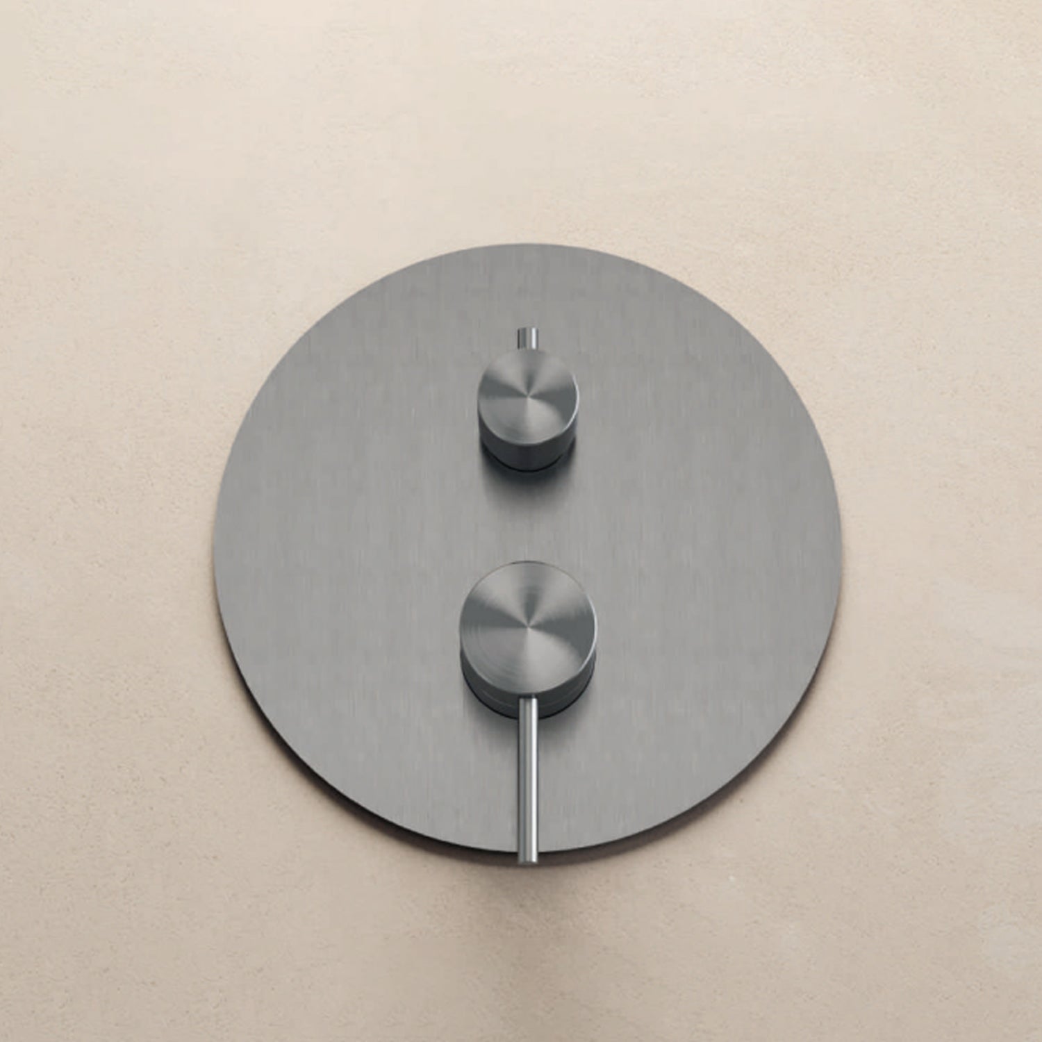  Miscelatore monocomando a incasso per doccia con deviatore RubiFlux serie Aria - Acciaio satinato by CeramicStore | Lo specialista del tuo bagno