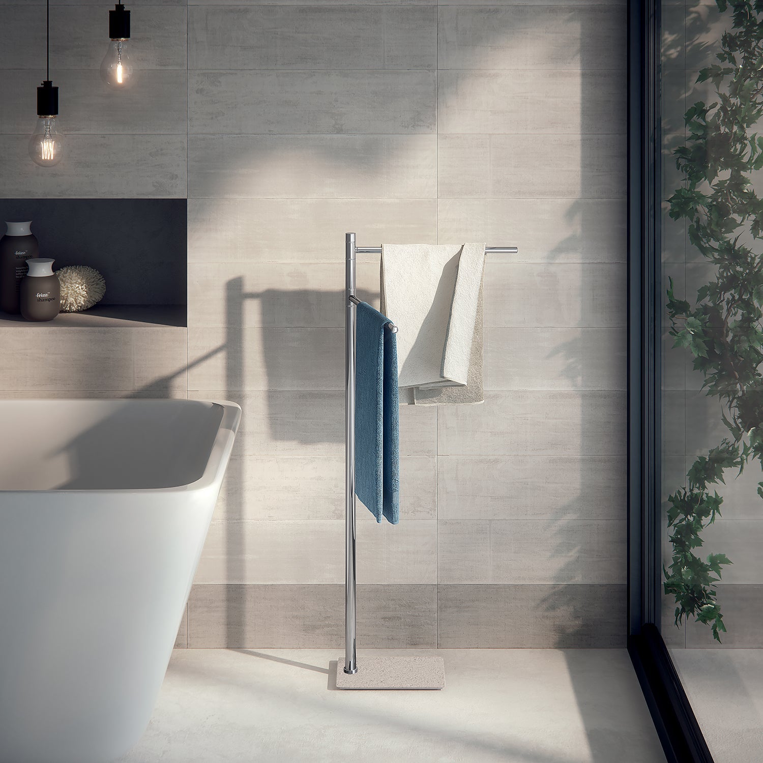  Piantana portasciugamani in Acciaio Inox Gedy serie Trilly - Beige