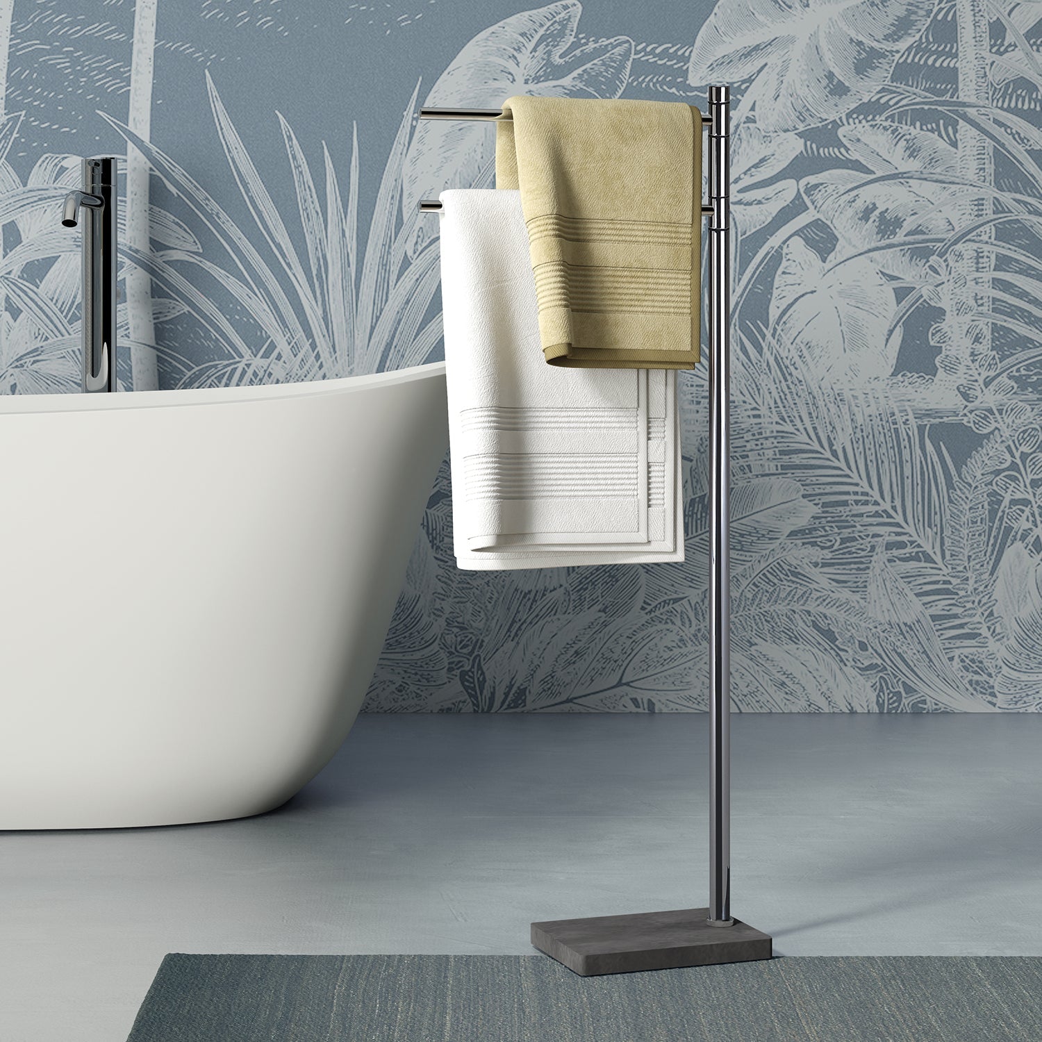  Piantana portasciugamani in Acciaio Inox Gedy serie Trilly - Grigio