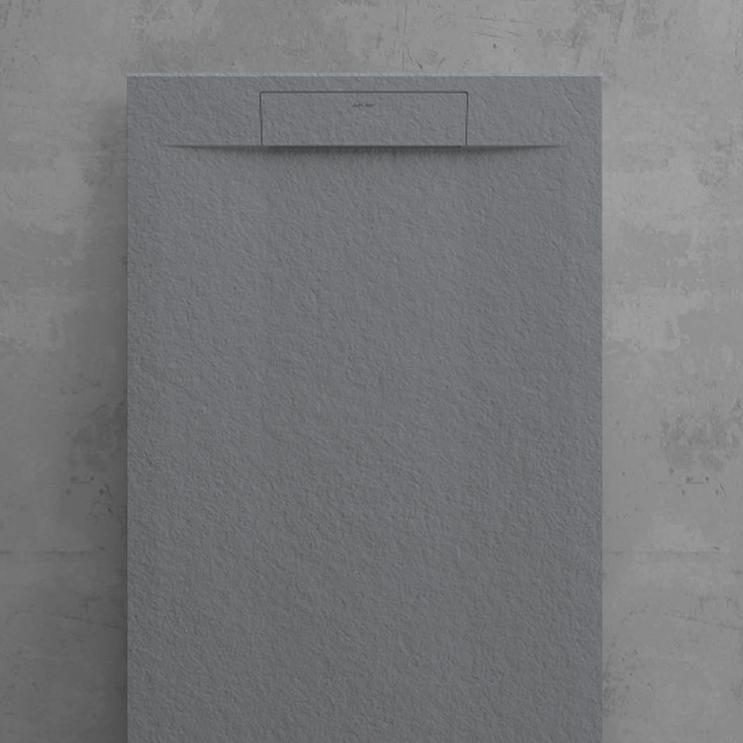 Piatto doccia in marmoresina Titano 70x110cm grigio scuro effetto pietra 4