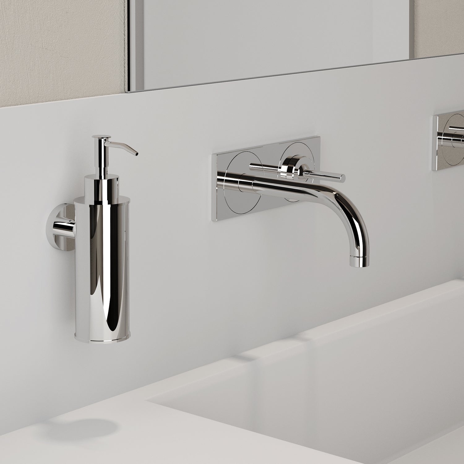  Dosasapone tondo modello Seal di Gedy in Acciaio Inox AISI 304 - Cromato by CeramicStore | Lo specialista del tuo bagno