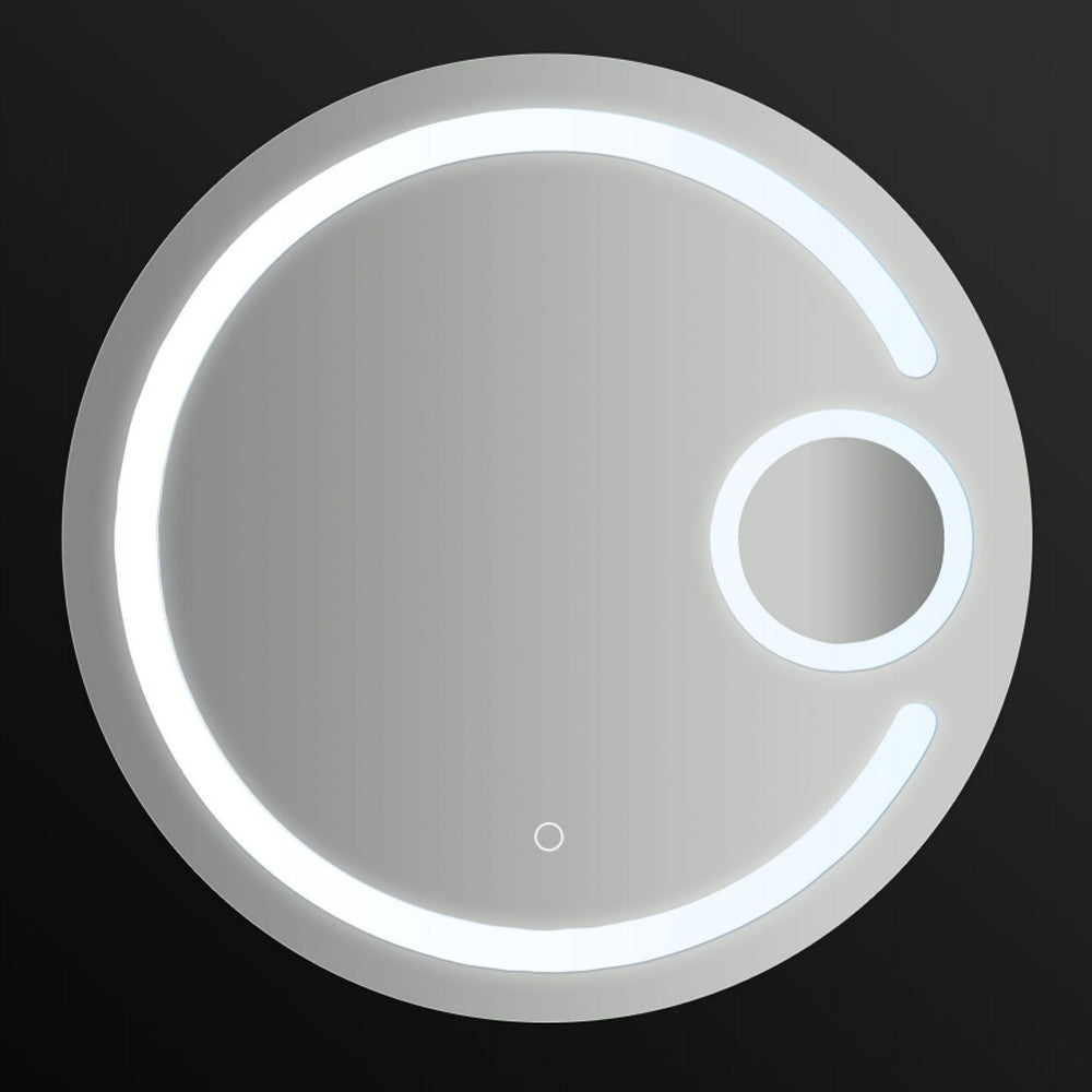  Specchio rotondo con doppio led integrato accensione touch diametro 70 cm by CeramicStore | Lo specialista del tuo bagno