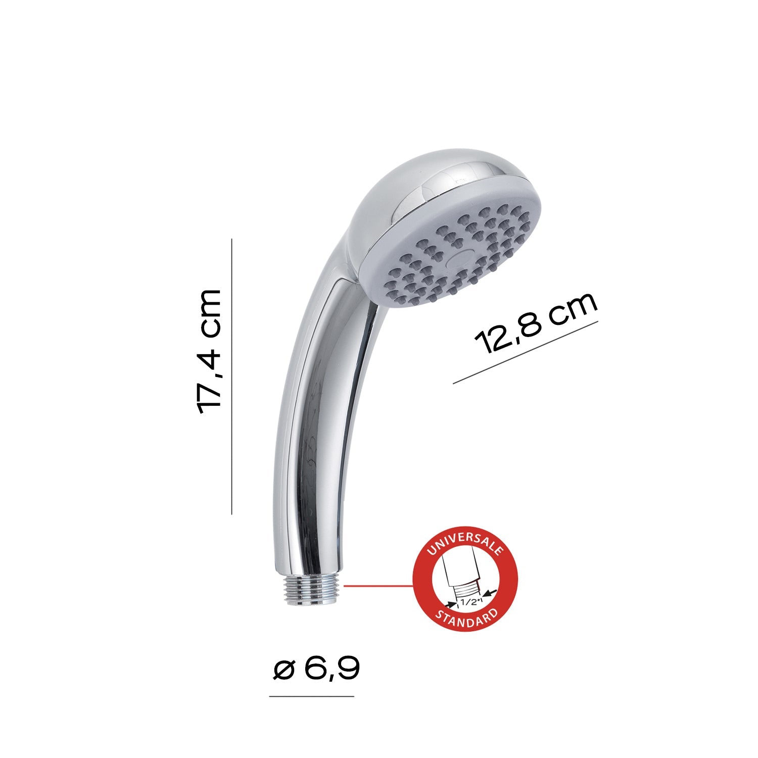  Doccetta 1 getto modello Easy 02 di Gedy - Cromato lucido by CeramicStore | Lo specialista del tuo bagno