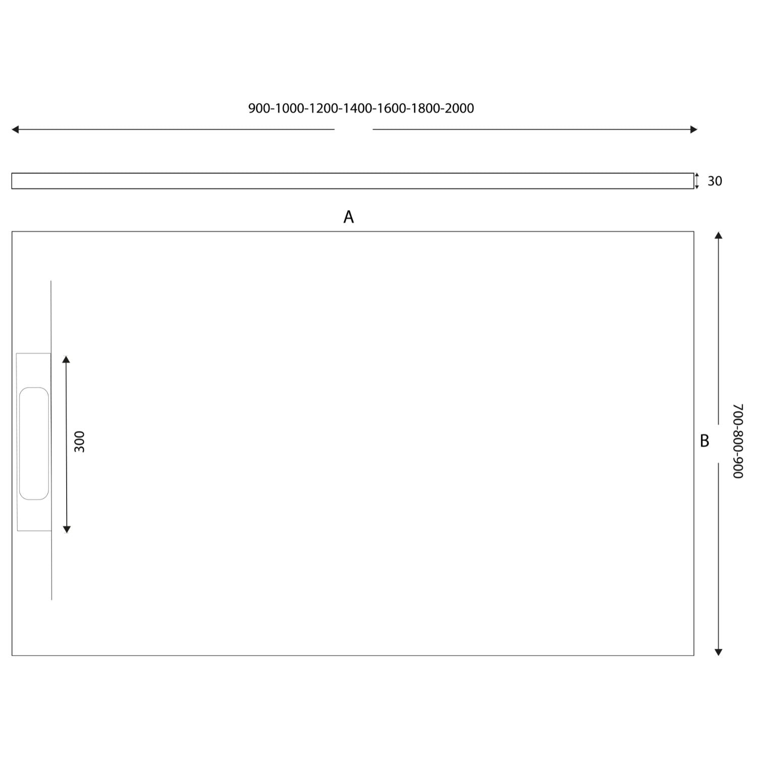  Piatto doccia Maiya 70x120 bianco in mineralmarmo by CeramicStore | Lo specialista del tuo bagno
