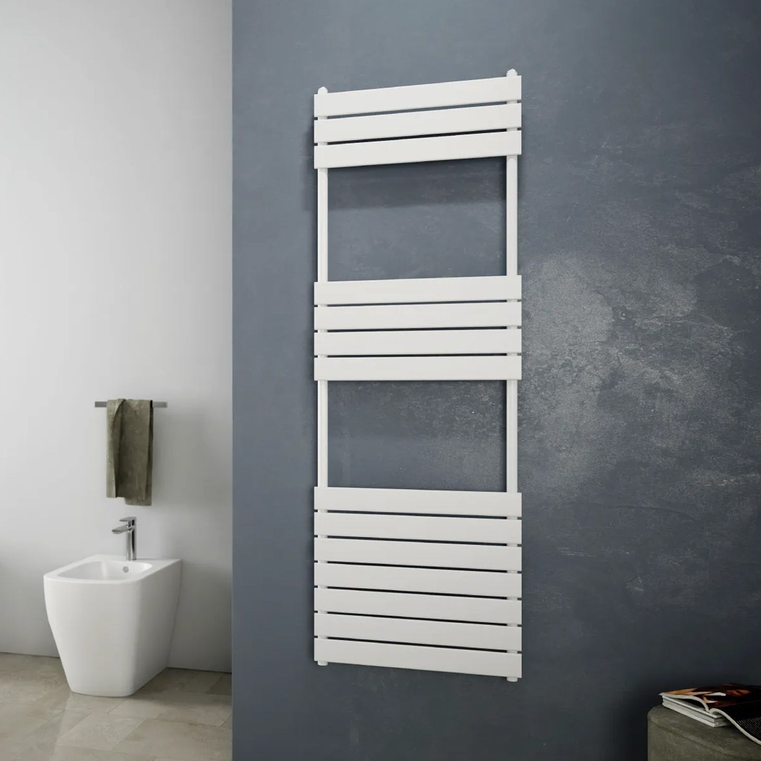 Termoarredo idraulico modello Ritmo 1513x500 mm e 683W - Bianco by CeramicStore | Lo specialista del tuo bagno