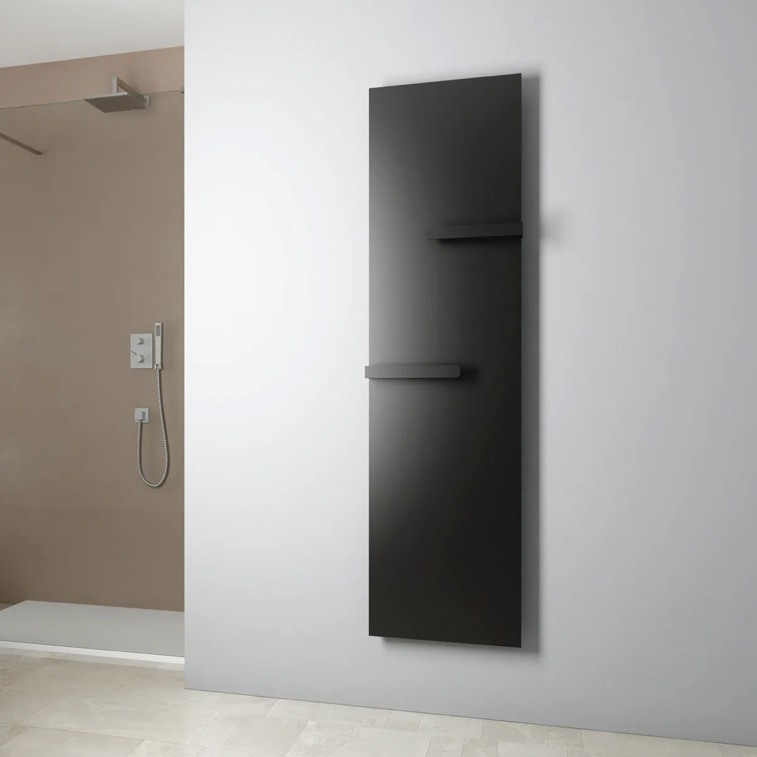 Termoarredo a pannello idraulico modello Abbraccio 1820x452 mm - Antracite Sabbiato by CeramicStore | Lo specialista del tuo bagno
