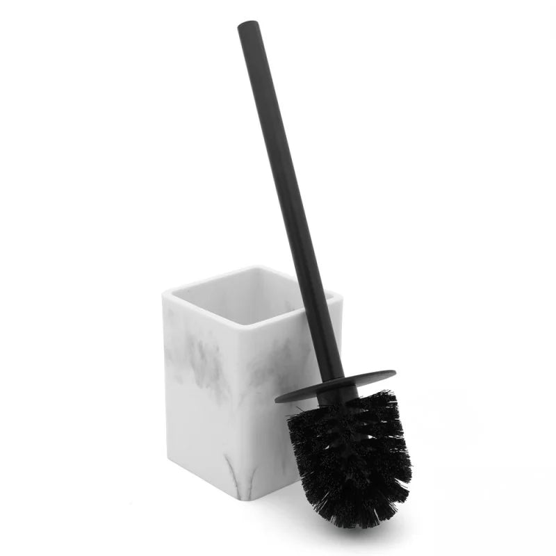 Porta scopino wc d'appoggio BathCore serie Marble - Effetto marmo bianco 2