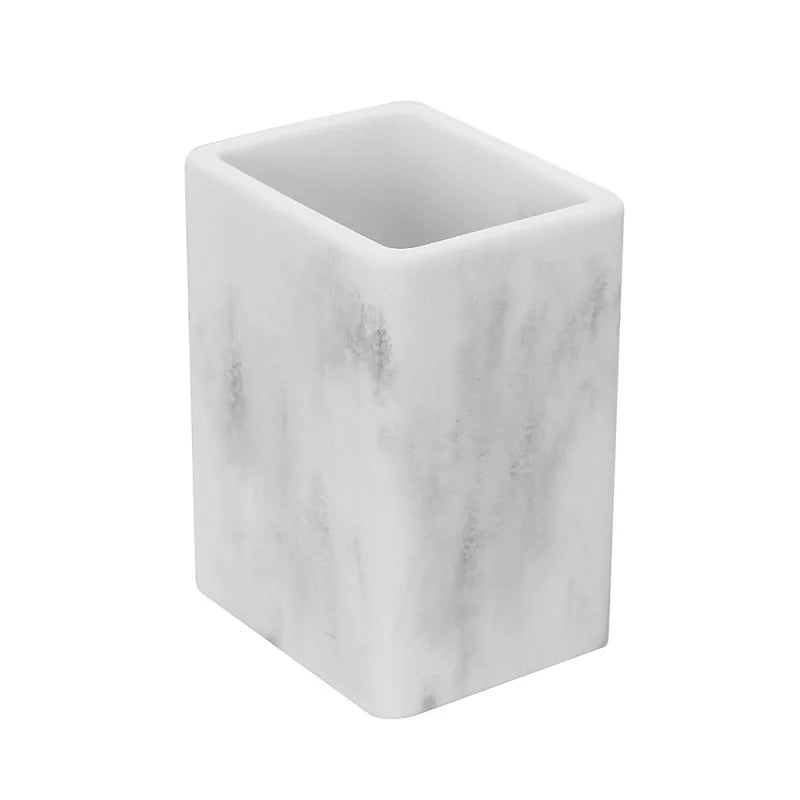 Set accessori bagno BathCore serie Marble - Effetto marmo bianco 5