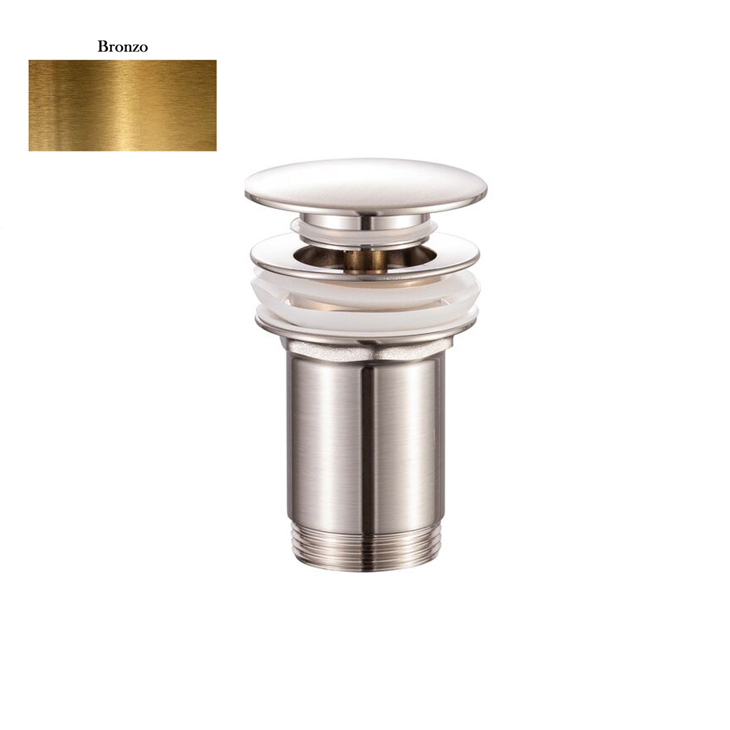 Scarico Click Clack con troppo pieno in ottone bronzo by CeramicStore | Lo specialista del tuo bagno