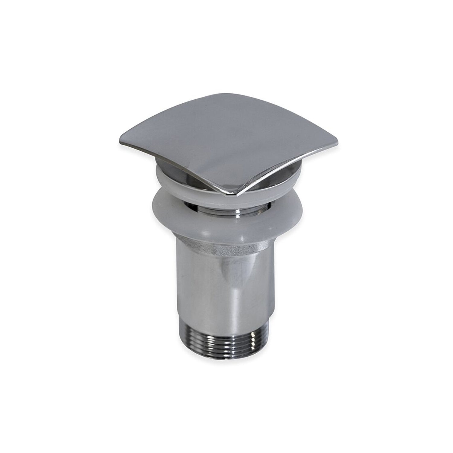 Scarico Click Clack tappo quadro con troppo pieno in ottone by CeramicStore | Lo specialista del tuo bagno