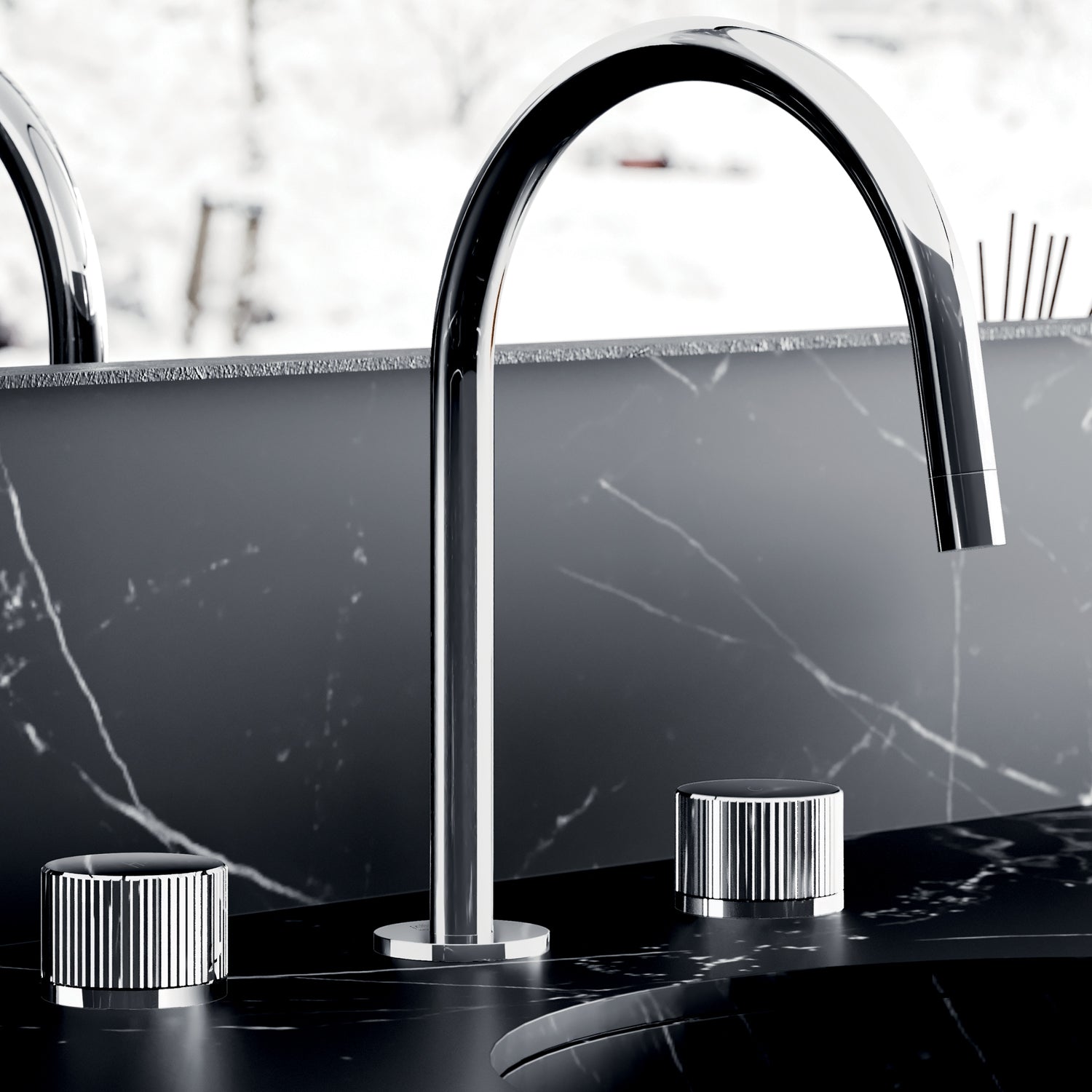  Batteria ad incasso per lavabo a tre fori collezione Jo Paffoni by CeramicStore | Lo specialista del tuo bagno