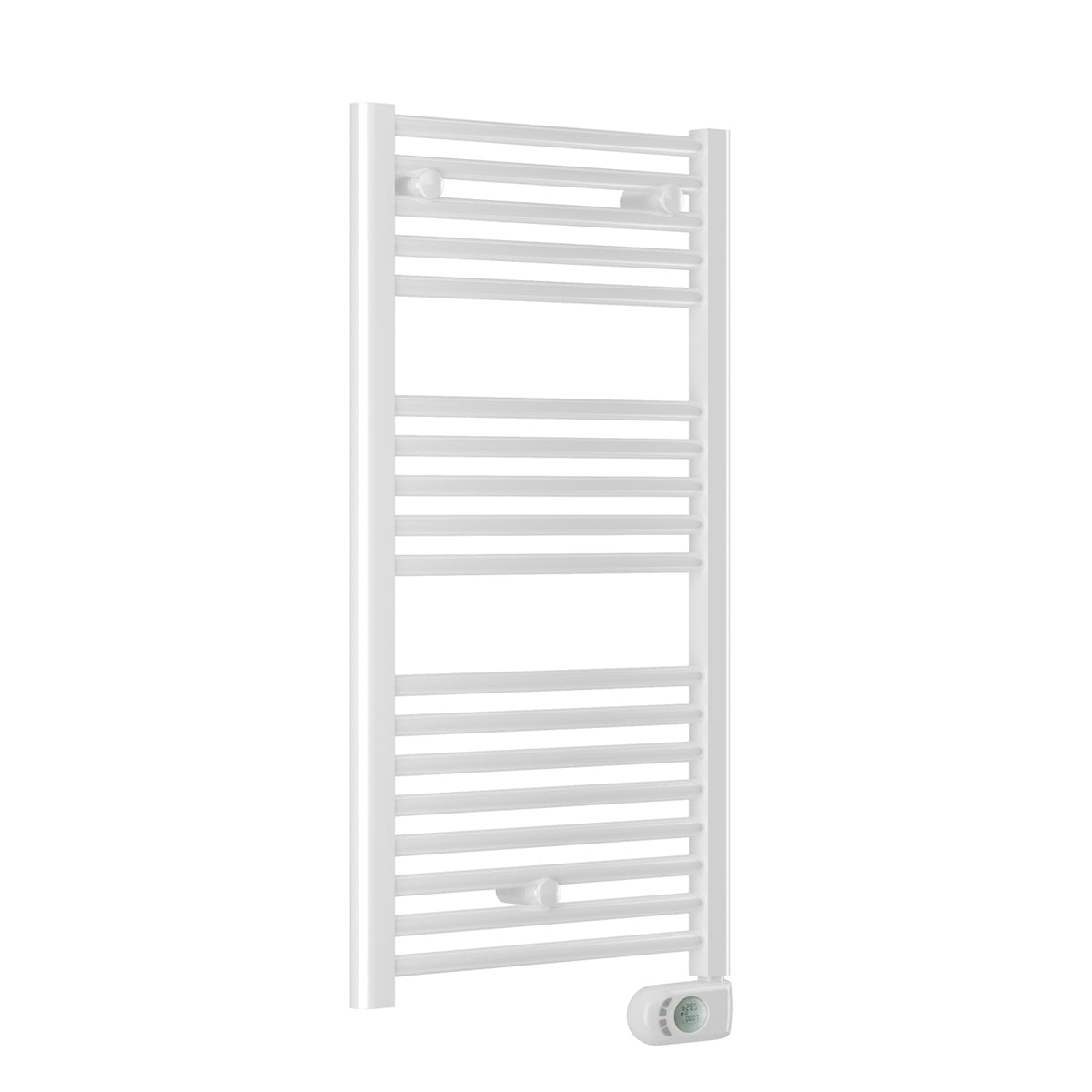Termoarredo elettrico con termostato digitale Lazzarini Cortina EVO 920X480 Bianco by CeramicStore | Lo specialista del tuo bagno