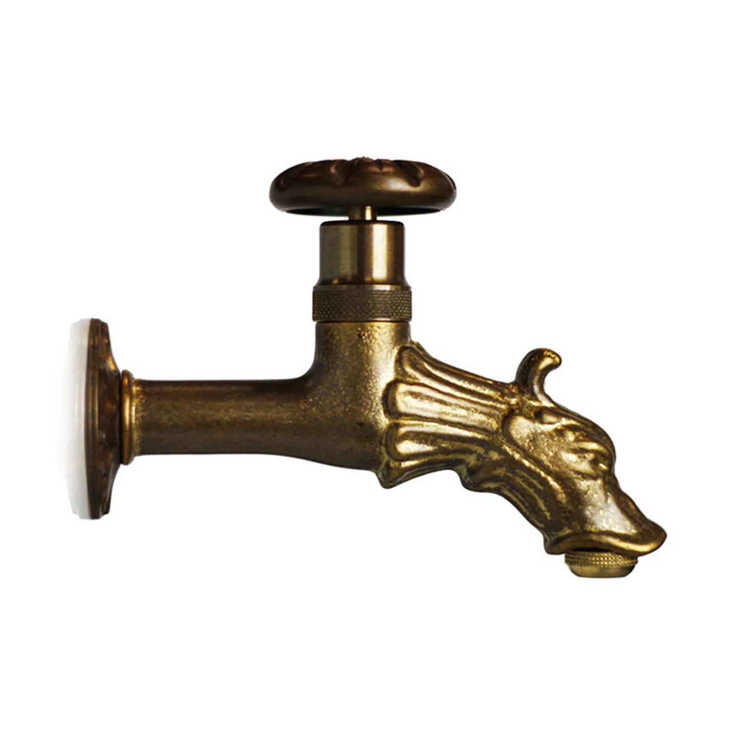 Rubinetto per esterni in ottone bronzato con attacco 1/2" a forma animale by CeramicStore | Lo specialista del tuo bagno