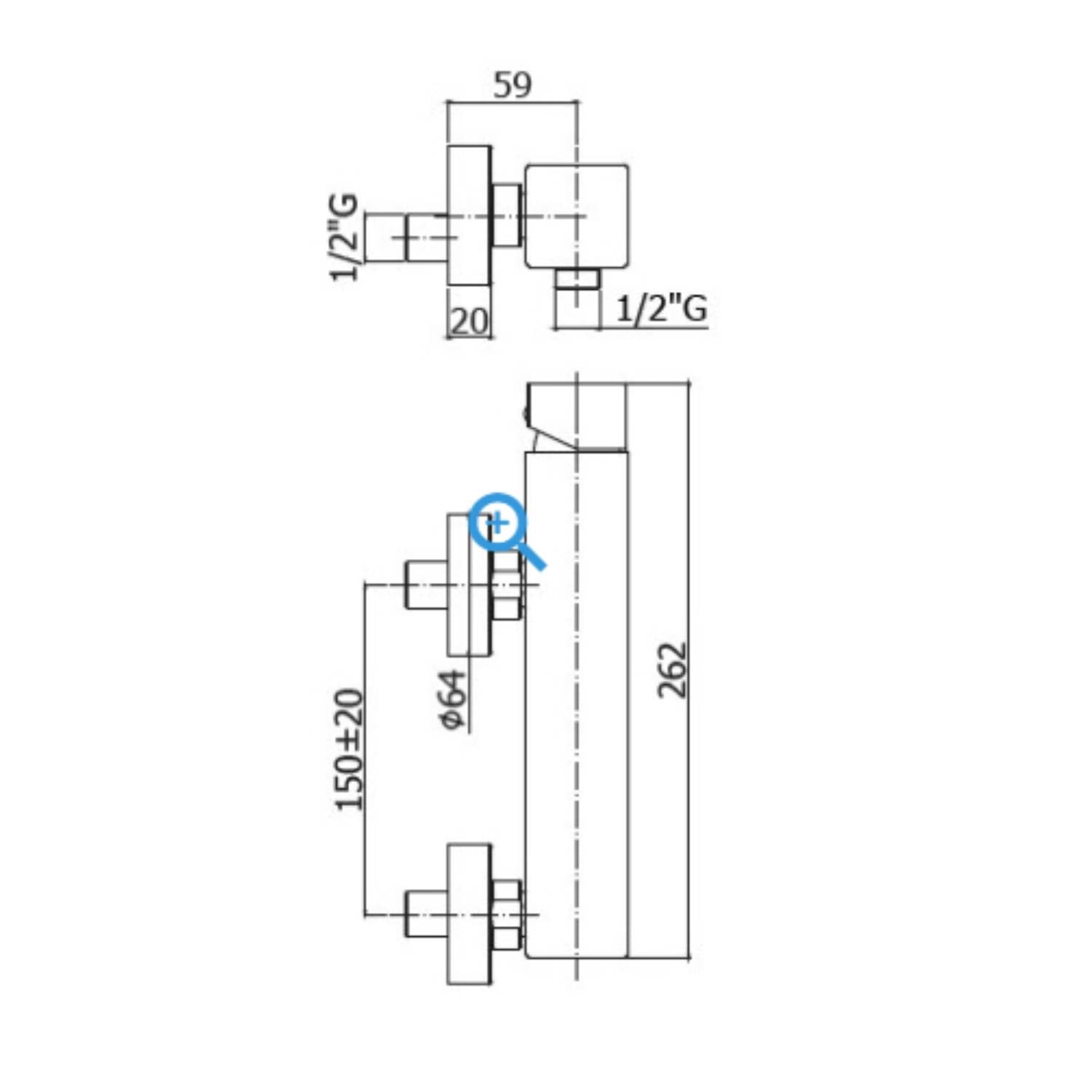  Miscelatore doccia esterno Paffoni serie Elle - Nero Opaco by CeramicStore | Lo specialista del tuo bagno