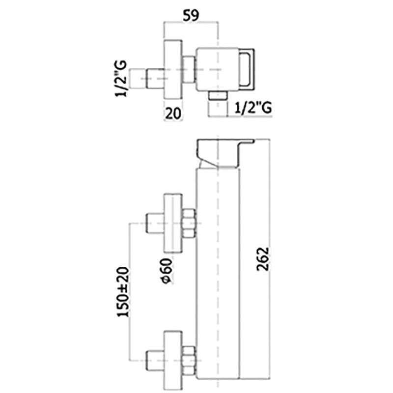 Miscelatore doccia Paffoni serie Elle completo di set doccia con supporto a muro - Steel Looking by CeramicStore | Lo specialista del tuo bagno