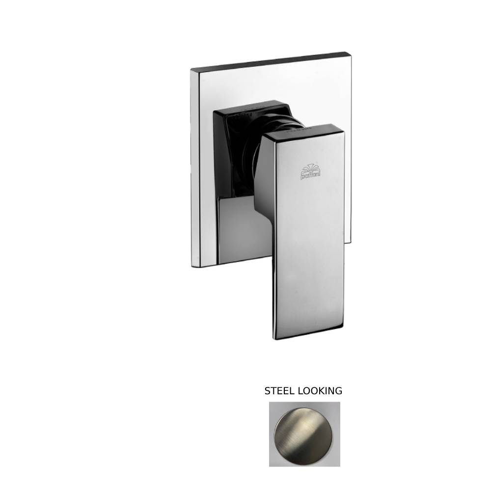 Miscelatore incasso doccia piastra acciaio inox leva standard serie Level modello LES010ST/M steel looking Paffoni by CeramicStore | Lo specialista del tuo bagno