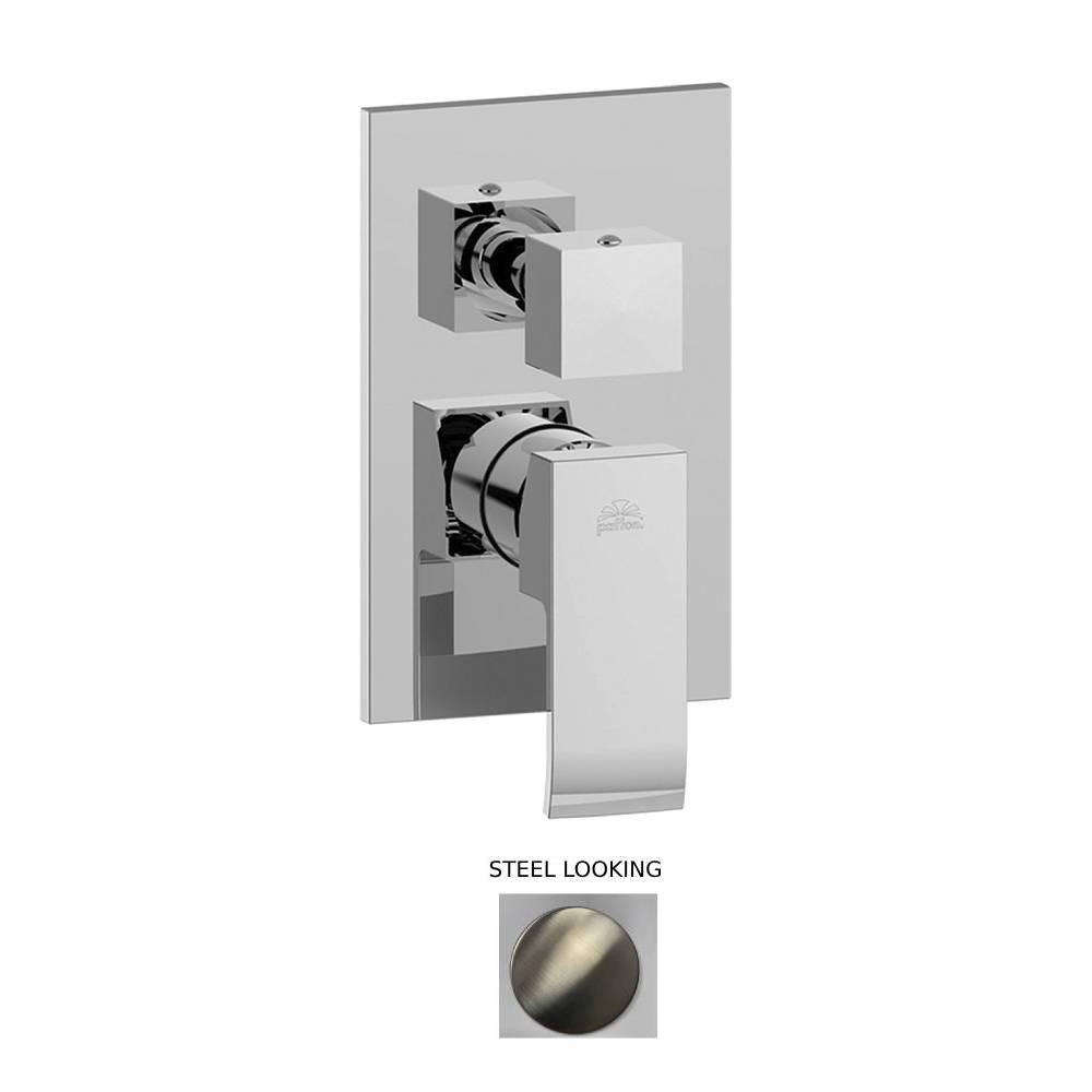 Miscelatore incasso doccia deviatore con 3 Uscite seria Level modello LES019ST/M Steel looking Paffoni by CeramicStore | Lo specialista del tuo bagno