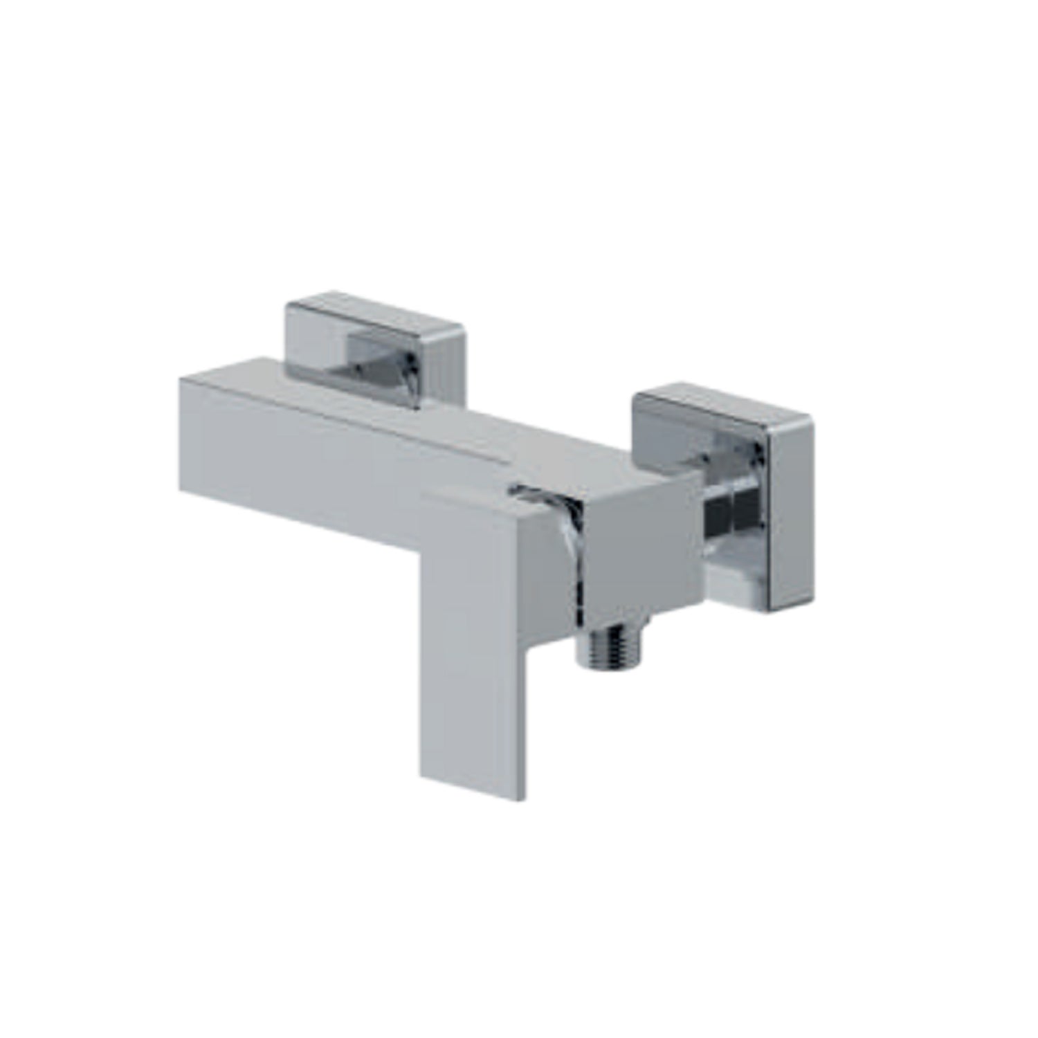 Miscelatore monocomando esterno per doccia RubiFlux serie Rose - Cromo by CeramicStore | Lo specialista del tuo bagno